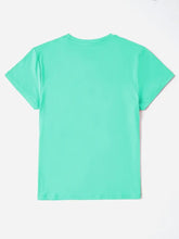 Mint Green Turquoise Glitter Heart Cross Basic Polyester T-Shirt for Women Woman T Shirts