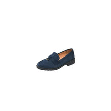 Navy Blue Suede Loafers for Women Black Woman Loafers