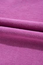 Notched Drop Shoulder Long Sleeve Sweatshirt Woman Sweatshirts