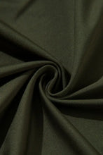 Olive Green V-Neck Wrap Blouse with Long Sleeves Woman Bodysuits
