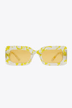 Patterned Rectangle Sunglasses with Polycarbonate Lenses and UV400 Protection Sunglasses