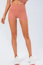 Peach Slim Fit High Waisted Athletic Shorts for Women Coral Woman Leggings