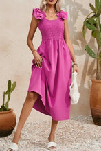 Smocked and Ruffled Dresses and Jumpsuit in Pink Purple and Magenta Maxi Dresses