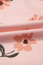 Pink Floral Smocked Maxi Dress Polyester Machine Washable Casual Dresses