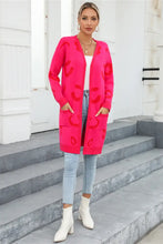 Pink Leopard Print Cardigan Long Sleeve Women's Outerwear Woman Outerwear