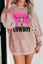 COWBOY Graphic Round Neck Sweatshirt Woman Sweatshirts