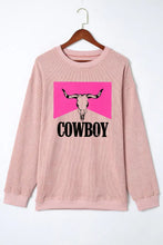 COWBOY Graphic Round Neck Sweatshirt Woman Sweatshirts