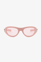 Pink Oval Sunglasses with Bow and UV400 Protection Sunglasses