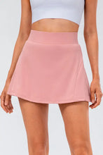 Pink Pleated Athletic Skort for Women Stretchy Tennis Skirt Woman Skirts