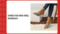 Open Toe Mid Heel Sandals video preview