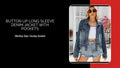 Button Up Long Sleeve Denim Jacket with Pockets video preview