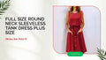 Full Size Round Neck Sleeveless Tank Dress Plus Size video preview