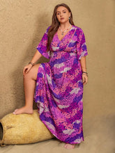 Purple and Pink Floral Maxi Dress Machine Wash Cold Tumble Dry Low Maxi Dresses