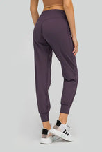 Purple Athletic Joggers with Wide Waistband for Women Woman Leggings