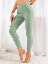 Sage Green Moto Leggings for Women Gum Leaf Woman Leggings