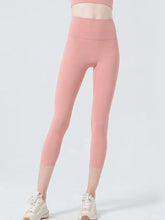 Salmon Athletic Leggings for Women Cropped High Stretch Pink Activewear Coral Woman Leggings