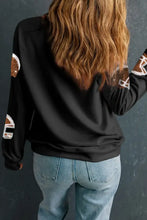 Sequin Round Neck Long Sleeve Sweatshirt Woman Sweatshirts