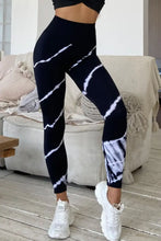 Slim Fit Black and White Tie Dye Leggings for Women Black Woman Leggings