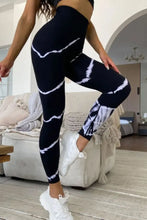 Slim Fit Black and White Tie Dye Leggings for Women Woman Leggings