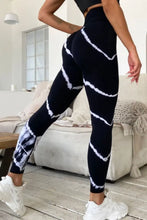 Slim Fit Black and White Tie Dye Leggings for Women Woman Leggings