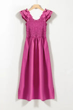 Smocked and Ruffled Dresses and Jumpsuit in Pink Purple and Magenta Maxi Dresses