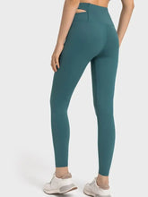 Teal High Waisted Criss Cross Leggings for Women Woman Leggings
