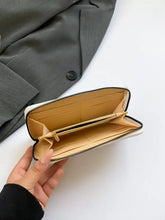 Textured PU Leather Wallet in White Black or Pink Woven Pattern Wallets