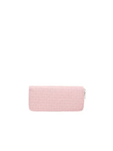 Textured PU Leather Wallet in White Black or Pink Woven Pattern Wallets