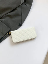 Textured PU Leather Wallet in White Black or Pink Woven Pattern Wallets
