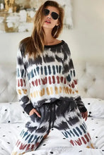 Tie Dye Soft Knit Jersey Pajama Set for Women Woman T Shirts
