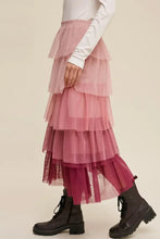 Tiered Pink Ombre Tulle Skirt for Women Woman Skirts