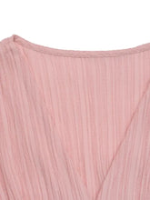 V-Neck Puff Sleeve Dress Casual Dresses