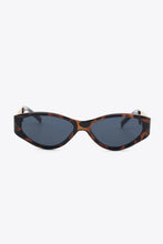 White Cat Eye Sunglasses with Gold Chain Detail and UV400 Protection Sunglasses