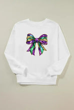 Bow Round Neck Long Sleeve Sweatshirt Woman Sweatshirts
