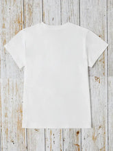 White Easter Design Women's T Shirt Polyester Basic Style Woman T Shirts