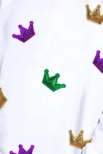 Crown Sequin Round Neck Sweatshirt Woman Sweatshirts