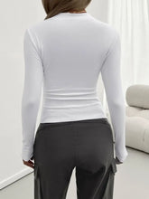 White Long Sleeve Fitted T Shirt for Women Woman T Shirts