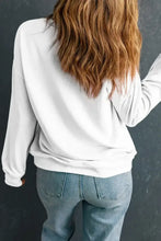 LUCKY Graphic Round Neck Long Sleeve Sweatshirt Woman Sweatshirts