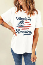 White Made In America Graphic T Shirt for Women Woman T Shirts