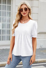 White Puff Sleeve Top for Women Woman T Shirts