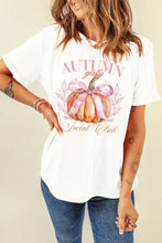 White Pumpkin Graphic T-Shirt for Women Woman T Shirts