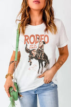 White Rodeo Graphic T-Shirt for Women Woman T Shirts