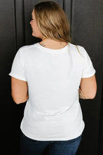 White Rolled Sleeve Basic T Shirt for Women Woman T Shirts