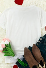 LOVE Round Neck Short Sleeve T-Shirt Woman T Shirts