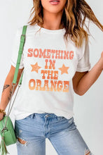 White T Shirt with Orange Text for Women Woman T Shirts
