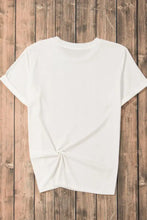 White T-Shirt with Sequin Strawberry Pattern for Women Woman T Shirts