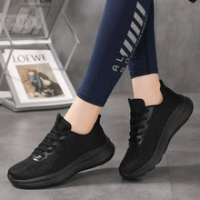 Women's Athletic Shoes Black and White Comfortable and Versatile Woman Athletic Shoes