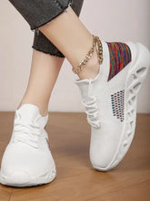 Women's Athletic Shoes with Colorful Accents White Woman Athletic Shoes