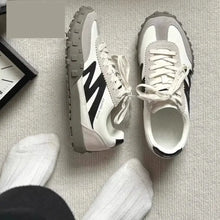 Women's Athletic Sneakers in White Gray Yellow and Black White Woman Athletic Shoes