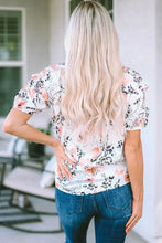 Womens Floral and Animal Print Ruffled Top Woman T Shirts